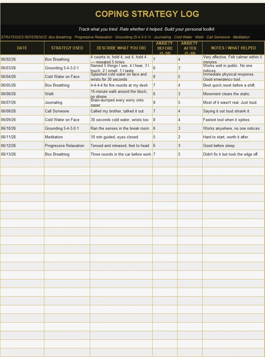 Anxiety & Stress Tracker preview