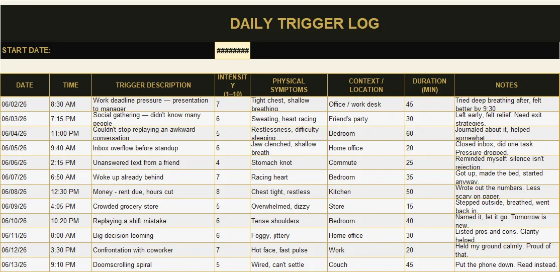 Anxiety & Stress Tracker preview