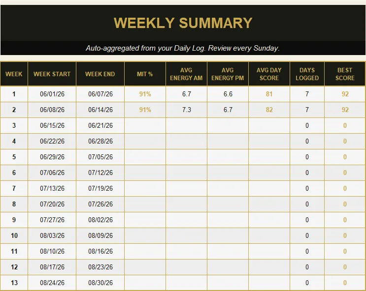 Daily Planner preview