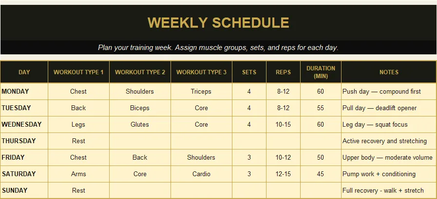 Fitness & Workout Planner preview