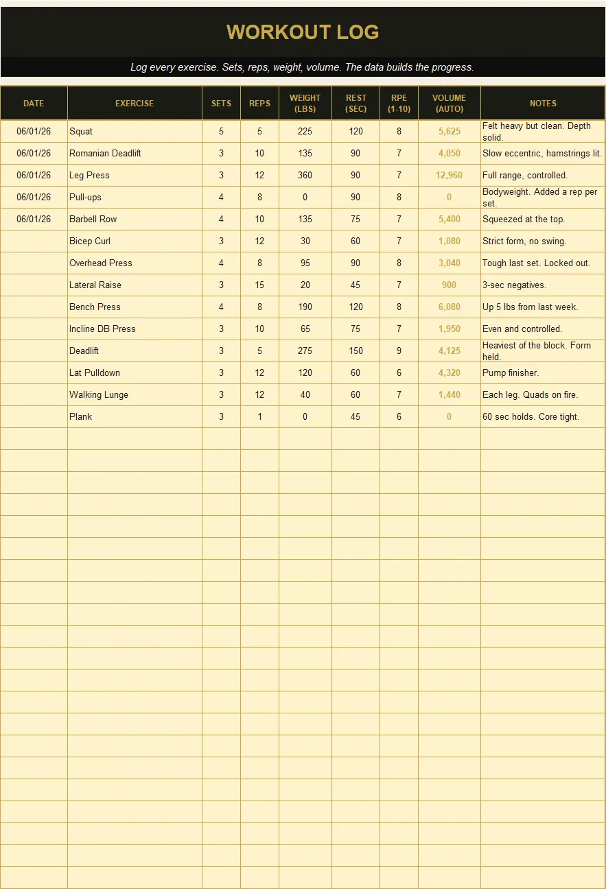 Fitness & Workout Planner preview