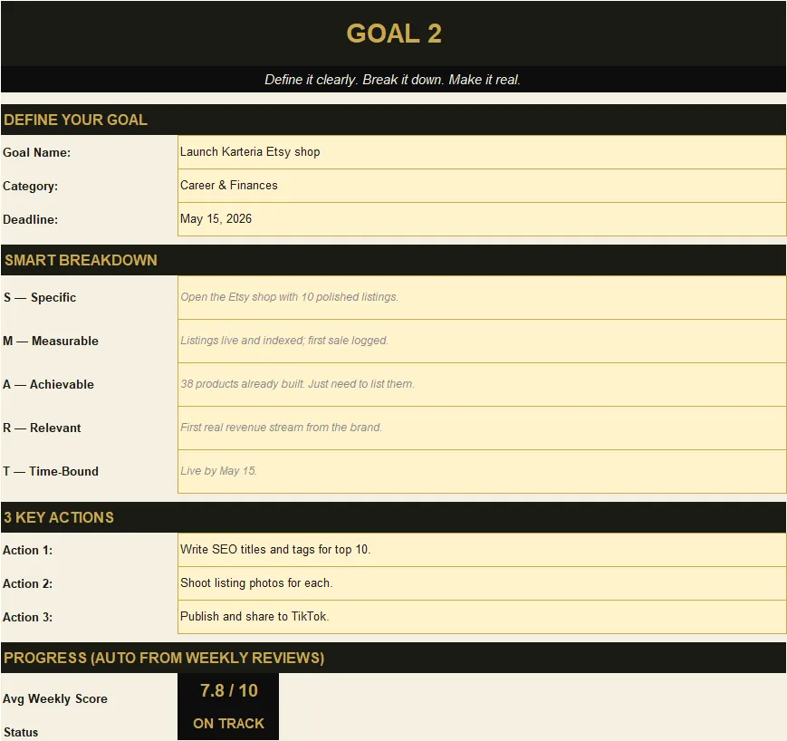 Goal Setting Worksheets preview