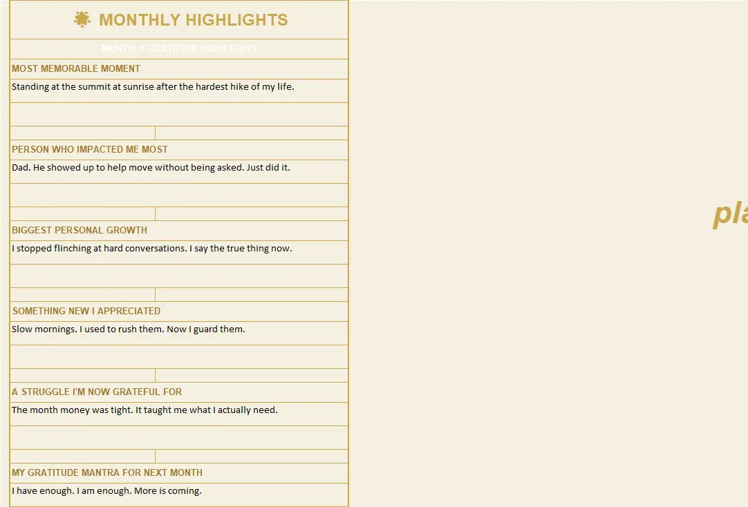 Gratitude Journal preview