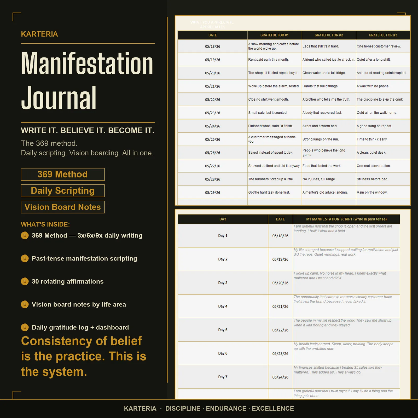 Manifestation Journal