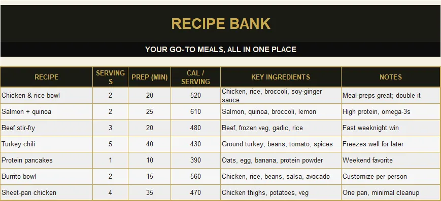 Meal Planner preview