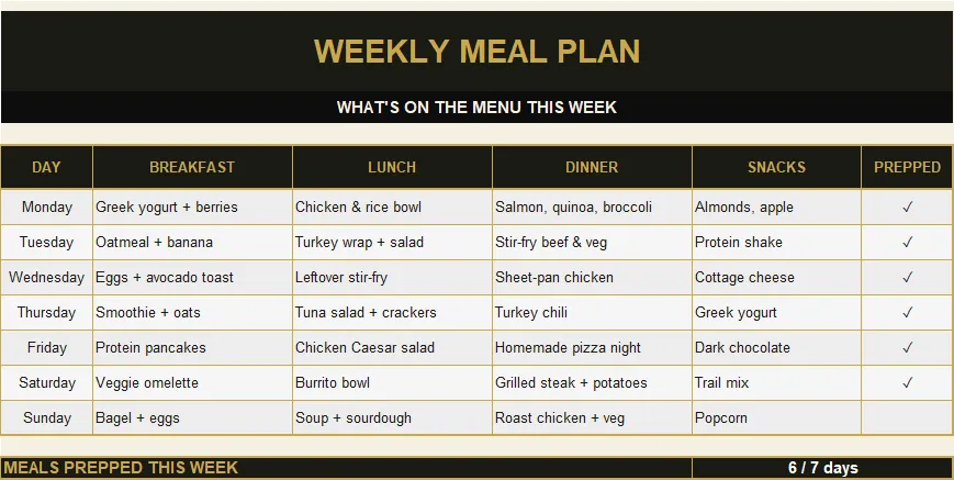 Meal Planner preview