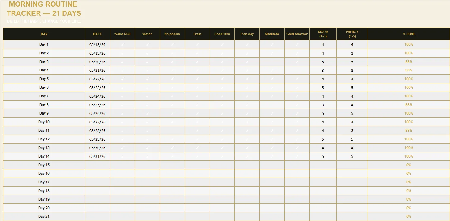 Morning Routine Tracker preview