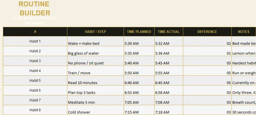 Morning Routine Tracker preview