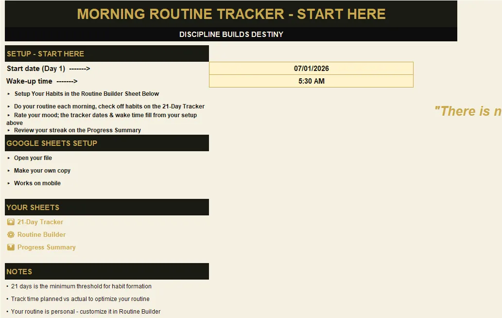 Morning Routine Tracker preview