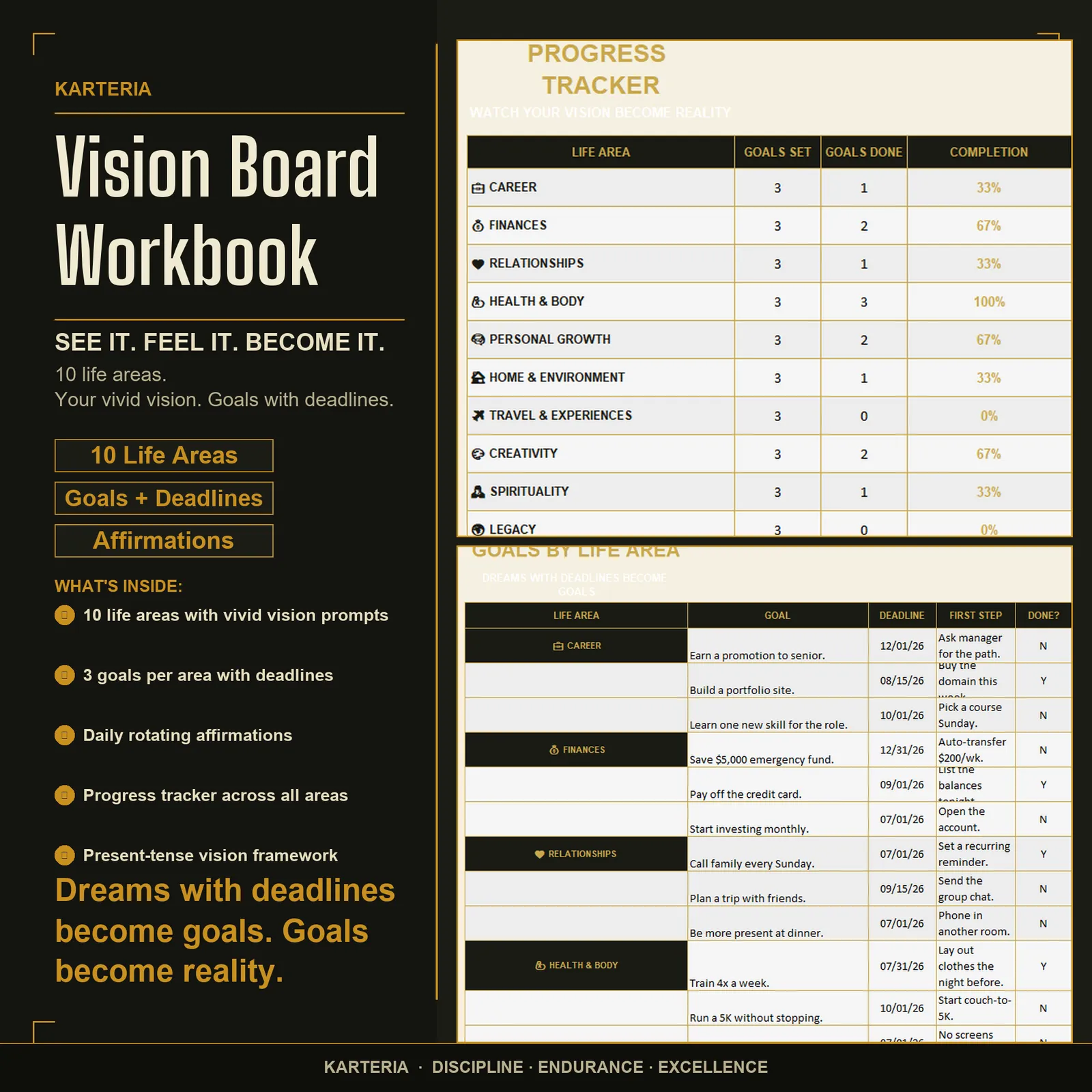 Vision Board Workbook