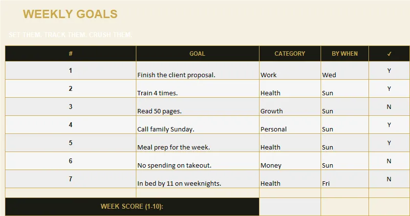 Weekly Planner preview
